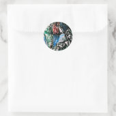 ICH SPRECHE RUNDER AUFKLEBER (Tasche)