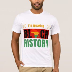 Ich spreche Schwarze Geschichte Monat für Väter T-Shirt