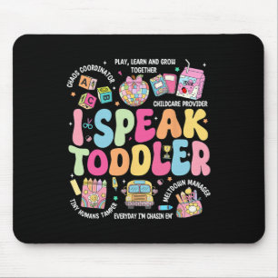 Ich spreche Toddler Byck zum Schulmeister  Mousepad