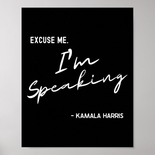 Ich spreche von Kamala Harris International Women Poster (Vorne)