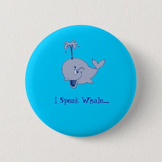 "Ich spreche Wal" Knopf Button (Vorderseite)