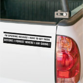 "Ich spreche, weil..." Funny Adulting Zitat Autoaufkleber (Auf Lkw)
