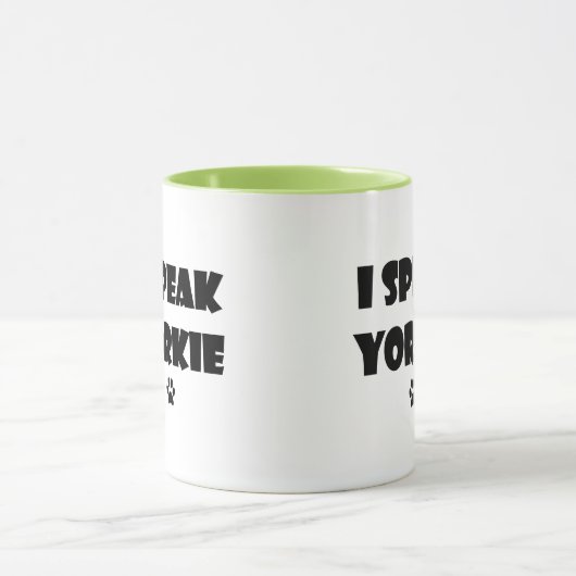 Ich spreche Yorkie Tasse (Zentrum)