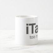 Ich spreche zu viel - lustigen Entwurf Kaffeetasse (Mittel)