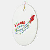 Ich springe keramikornament (Links)