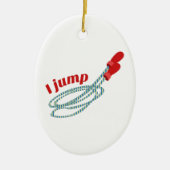 Ich springe keramikornament (Vorne)