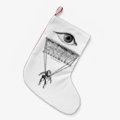 Ich springe mit Fallschirm ab Kleiner Weihnachtsstrumpf (Vorderansicht (hängend))