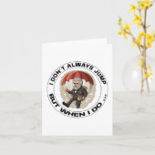 Ich springe nicht immer, aber wenn ich das tue - e karte (Gelbe Blume)