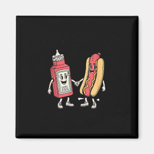 Ich spritze auf heiße Würstchen Hot Dog lustiger W Magnet
