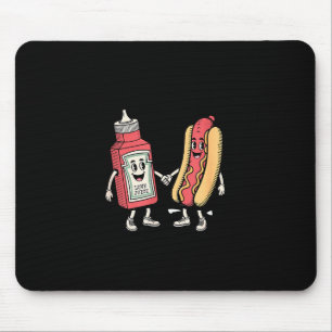 Ich spritze auf heiße Würstchen - Lustiger Hot Dog Mousepad