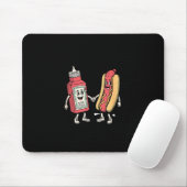 Ich spritze auf heiße Würstchen Lustiger Witz Retr Mousepad (Mit Mouse)