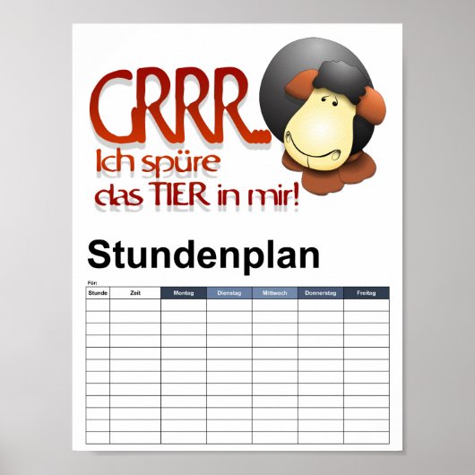 Ich spüre das Tier in mir! Poster (Vorne)