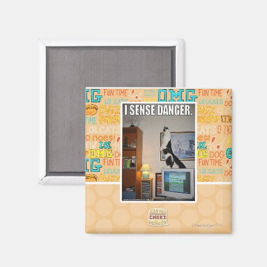 Ich spüre Gefahr Magnet (Vorderseite/Rückseite)