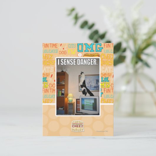 Ich spüre Gefahr Postkarte (Stehend Vorderseite)