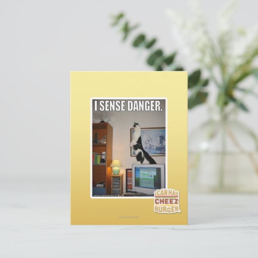 Ich spüre Gefahr Postkarte (Stehend Vorderseite)