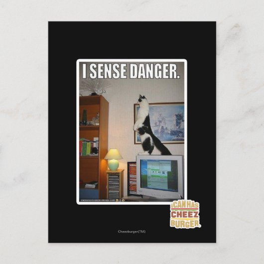 Ich spüre Gefahr Postkarte (Vorderseite)