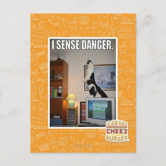 Ich spüre Gefahr Postkarte (Vorderseite)