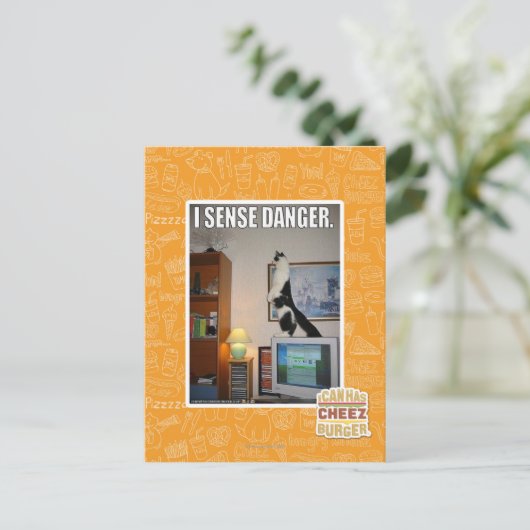 Ich spüre Gefahr Postkarte (Stehend Vorderseite)