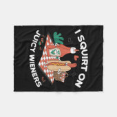 Ich Squirt auf saftigen Dackeln Meme Spaß Sarcasti Fleecedecke (Vorderseite (Horizontal))