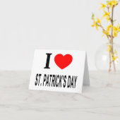 Ich ❤️ ST. PATRICKSTAG Karte (Gelbe Blume)