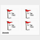 Ich Stach das - Golf Rechteckiger Aufkleber (Blatt)