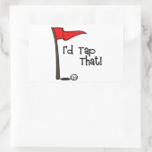 Ich Stach das - Golf Rechteckiger Aufkleber (Tasche)