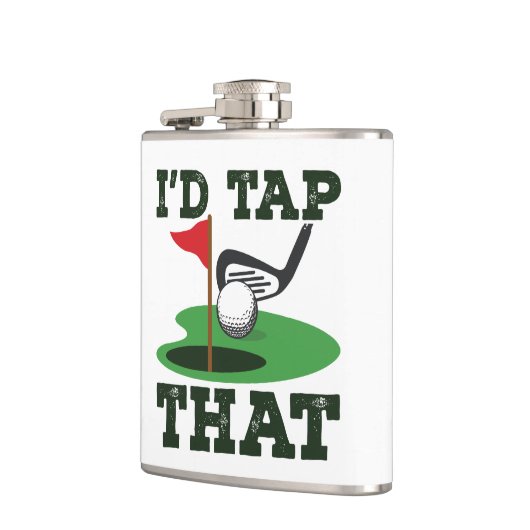 Ich Stach den Golf Putting Flachmann (Links)