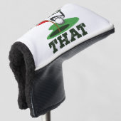 Ich Stach den Golf Putting Headcover (3/4 Vorderseite)