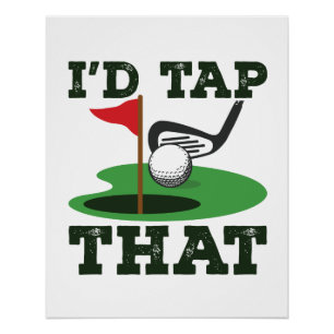 Ich Stach den Golf Putting Poster