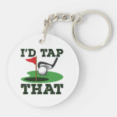 Ich Stach den Golf Putting Schlüsselanhänger (Rückseite)