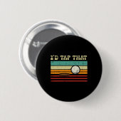 Ich Stach den Golfball Sunset Retro Golfer Button (Vorne & Hinten)