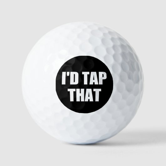 ICH STACH DIESE GOLFBALLS GOLFBALL (Vorderseite)