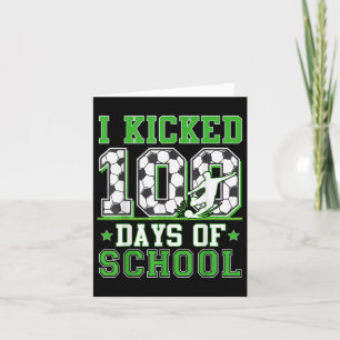 Ich startete 100 Tage Fußball am 100. Tag Kinder Karte