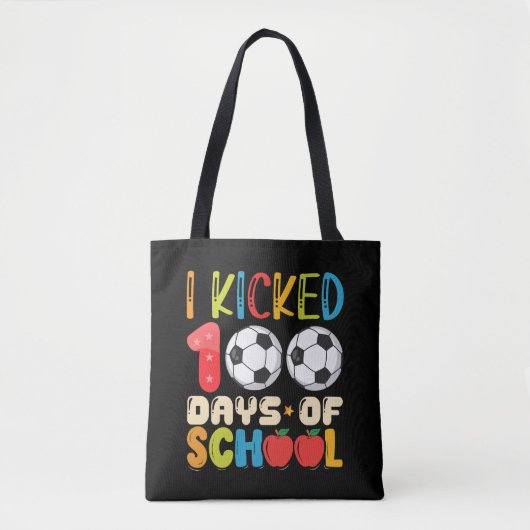 Ich startete 100 Tage Fußball Lover Tasche (Vorderseite)