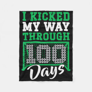 Ich startete mich durch 100 Tage Fußball 100 Tage Fleecedecke
