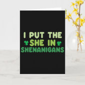 Ich stecke die Sie in Shenanigans St Patricks Day Karte (Gelbe Blume)