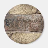 "Ich stecke fest" ein anderer Stein in der Wand