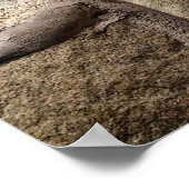 "Ich stecke fest" ein anderer Stein in der Wand Poster (Ecke)