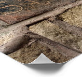 "Ich stecke fest" ein anderer Stein in der Wand Poster (Ecke)