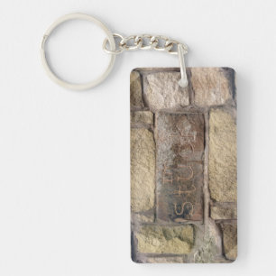 "Ich stecke fest" ein anderer Stein in der Wand Schlüsselanhänger