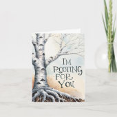 Ich stecke für deine Grußkarte Dankeskarte (Vorderseite)