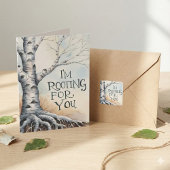 Ich stecke für deine Grußkarte Dankeskarte