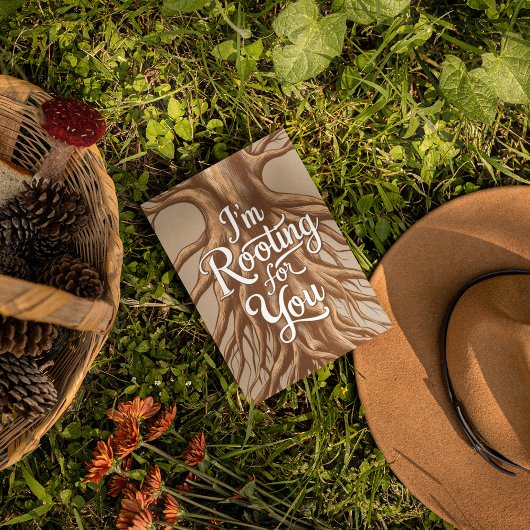 Ich stecke für deine Grußkarte Dankeskarte