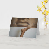 Ich stecke meinen Fuß in den Mund - Karte (Gelbe Blume)