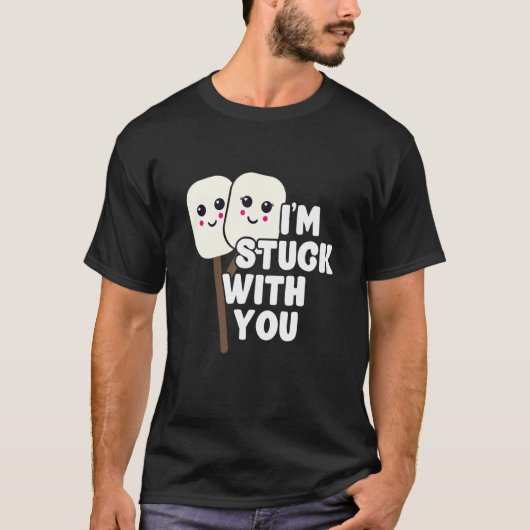 Ich stecke mit dir zusammen Marshmallow Campfire R T-Shirt (Vorderseite)
