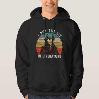 Ich steckte das Lit in die Literatur - Lustiger Wi Hoodie