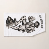 Ich steh auf Berg und trink mein Bier Handtuch (Handtuch)