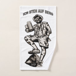 Ich steh auf Berg und trink mein Bier Handtuch