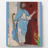 ICH STEHE AN DER TÜR UND KNOCK, JESUS-Tafel Fotoplatte (Vorderseite)