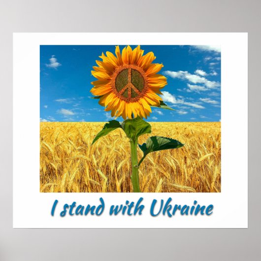 Ich stehe auf dem Poster der Ukraine (Vorne)